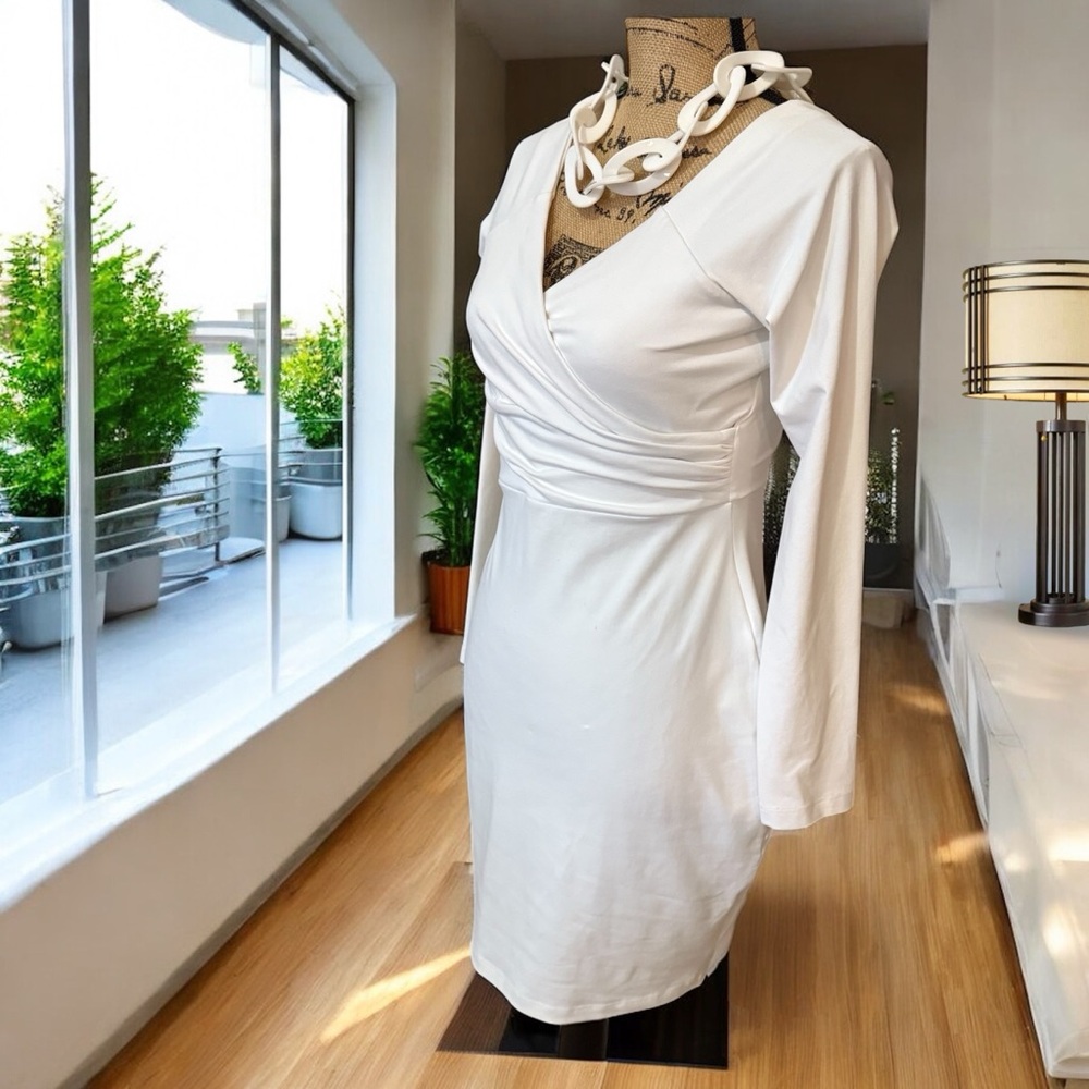 NEW Susana Monaco White Body con Mini Dress L